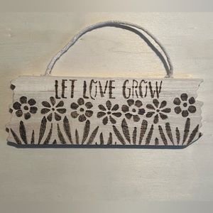 Subtle handmade sign to show your love.